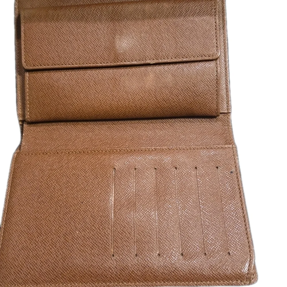 LOUIS VUITTON LV Monogram Canvas Leather Continental Clutch Wallet ( EUC)